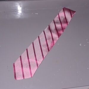 Luxe 346 Brooks Brothers Pink 'Pure Silk' Striped Tie, Woven in Italy